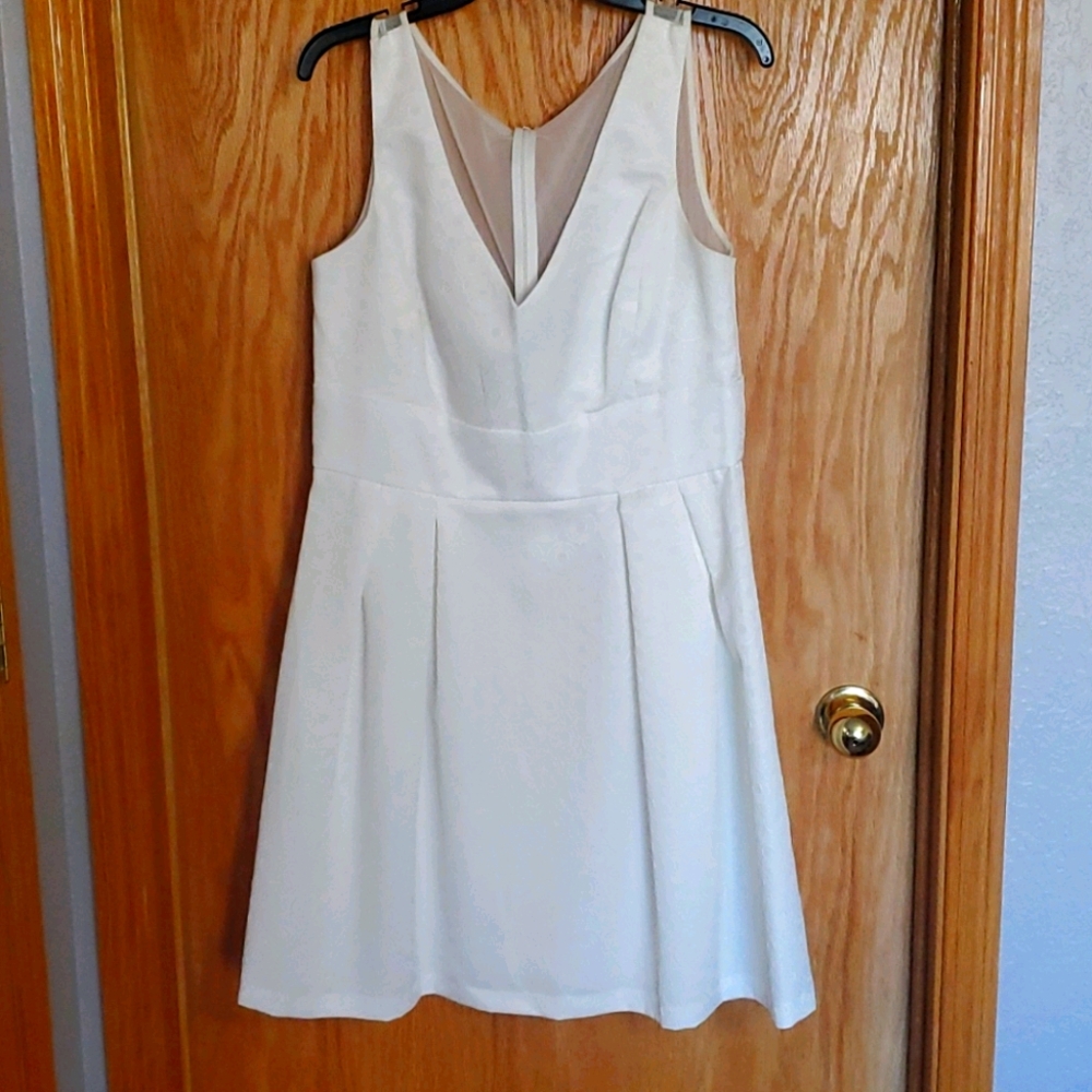 White rehearsal dinner dress